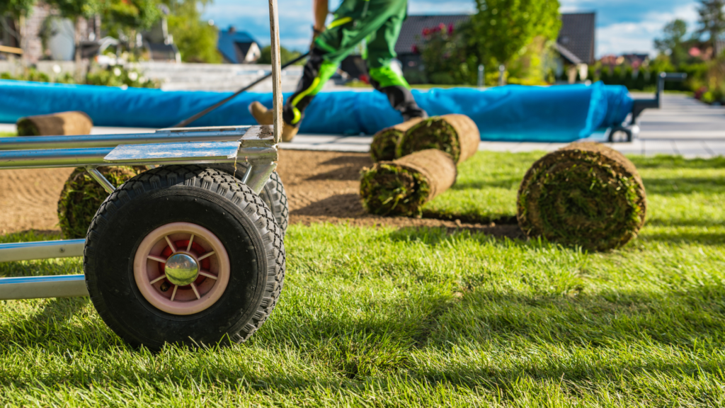 Landscaping crew managed